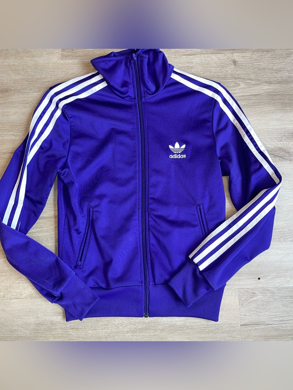 Adidas Originals Firebird Purple Trefoil Track Jacket Women’s S